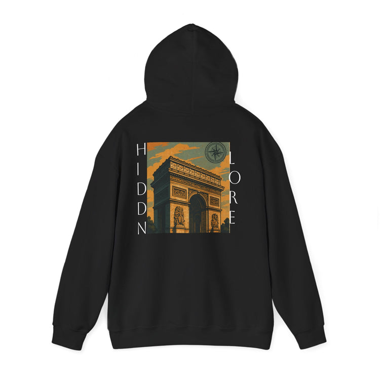 Artistic Hooded Sweatshirt, Cozy Unisex Hoodie, Perfect for Casual Wear, Travel - Inspired Apparel, Everyday Comfort - HIDDN LORE