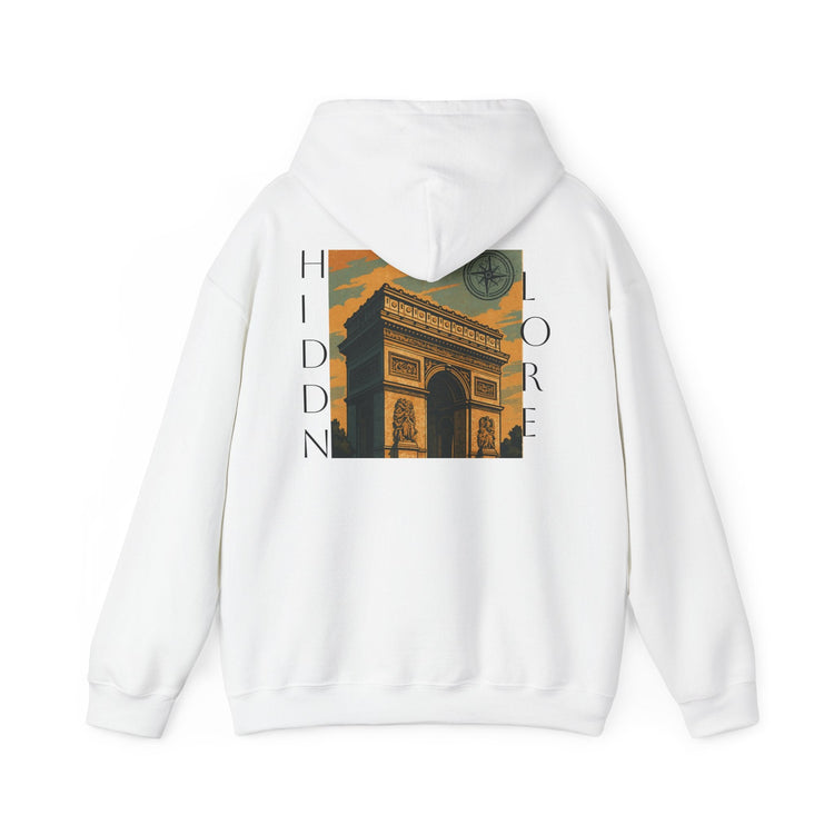 Artistic Hooded Sweatshirt, Cozy Unisex Hoodie, Perfect for Casual Wear, Travel - Inspired Apparel, Everyday Comfort - HIDDN LORE