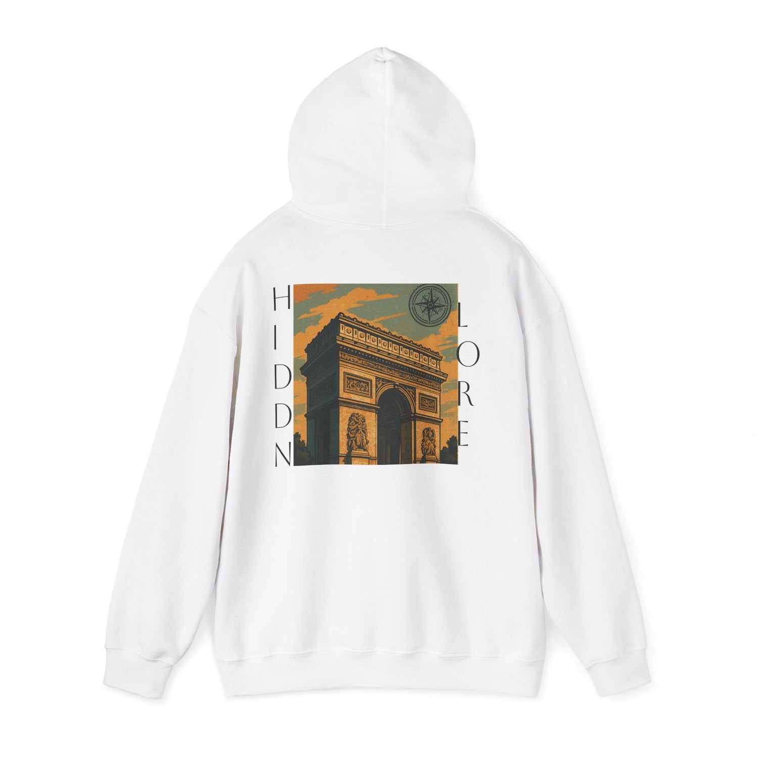 Artistic Hooded Sweatshirt, Cozy Unisex Hoodie, Perfect for Casual Wear, Travel - Inspired Apparel, Everyday Comfort - HIDDN LORE