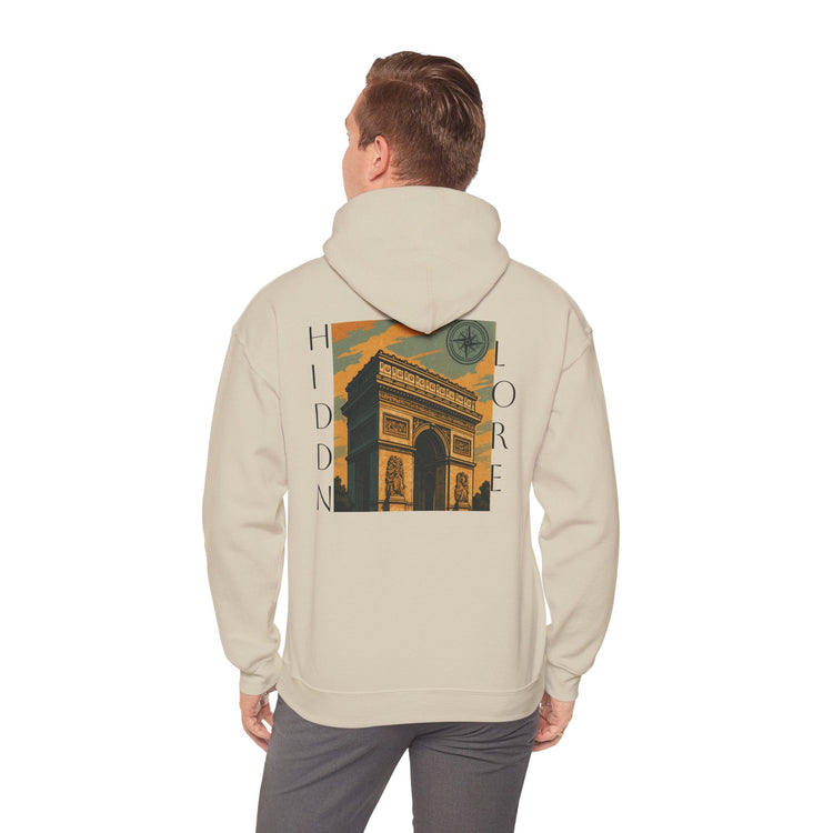 Artistic Hooded Sweatshirt, Cozy Unisex Hoodie, Perfect for Casual Wear, Travel - Inspired Apparel, Everyday Comfort - HIDDN LORE