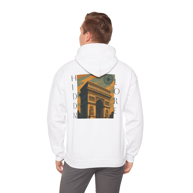 Artistic Hooded Sweatshirt, Cozy Unisex Hoodie, Perfect for Casual Wear, Travel - Inspired Apparel, Everyday Comfort - HIDDN LORE