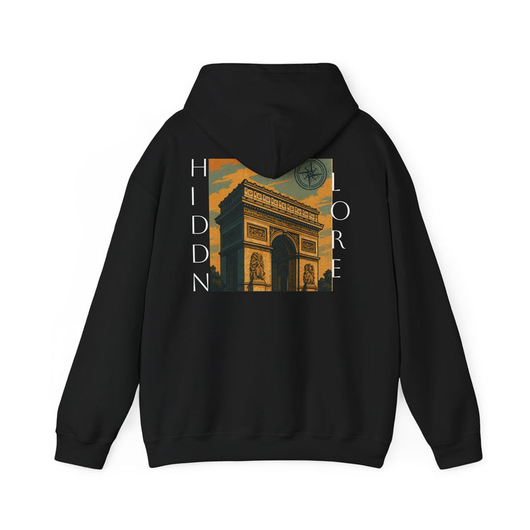 Artistic Hooded Sweatshirt, Cozy Unisex Hoodie, Perfect for Casual Wear, Travel - Inspired Apparel, Everyday Comfort - HIDDN LORE