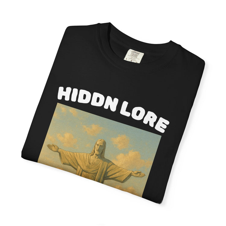 Christ the Redeemer T-Shirt with Hidden Lore Design, Casual Unisex Tee, Vacation Souvenir Shirt, Gift for Travelers, Faith - Inspired Apparel - HIDDN LORE