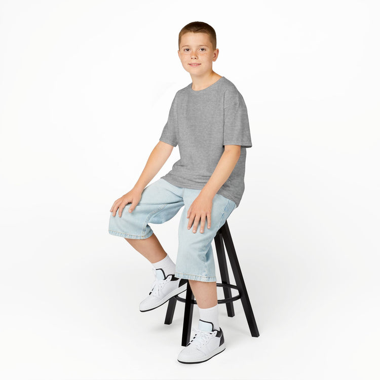 Kids Heavy Cotton Tee - Soft, Durable T-Shirt for Playtime, School, Birthdays, Summer, Graphic Tee, Comfortable Wear, Kid&