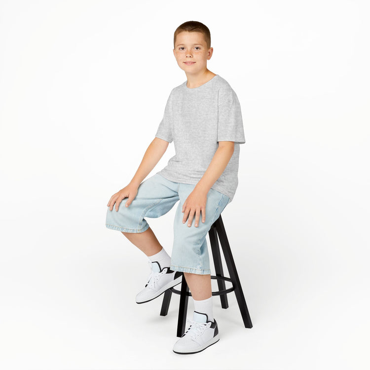 Kids Heavy Cotton Tee - Soft, Durable T-Shirt for Playtime, School, Birthdays, Summer, Graphic Tee, Comfortable Wear, Kid&