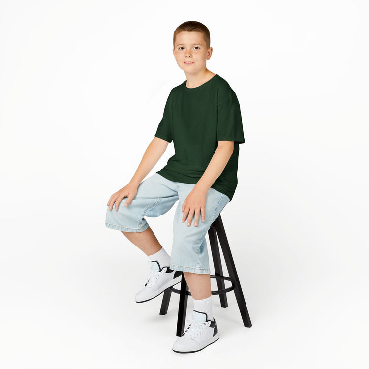 Kids Heavy Cotton Tee - Soft, Durable T-Shirt for Playtime, School, Birthdays, Summer, Graphic Tee, Comfortable Wear, Kid&