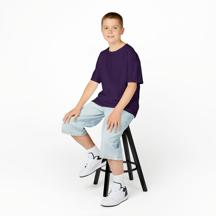Kids Heavy Cotton Tee - Soft, Durable T-Shirt for Playtime, School, Birthdays, Summer, Graphic Tee, Comfortable Wear, Kid&