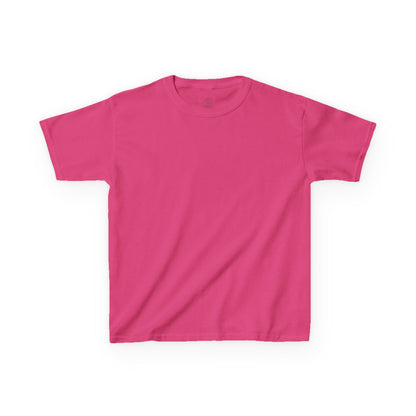 Kids Heavy Cotton Tee - Soft, Durable T-Shirt for Playtime, School, Birthdays, Summer, Graphic Tee, Comfortable Wear, Kid&