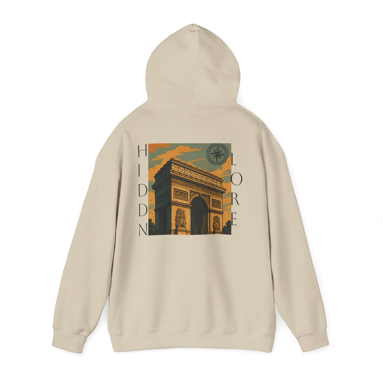 Artistic Hooded Sweatshirt, Cozy Unisex Hoodie, Perfect for Casual Wear, Travel - Inspired Apparel, Everyday Comfort - HIDDN LORE
