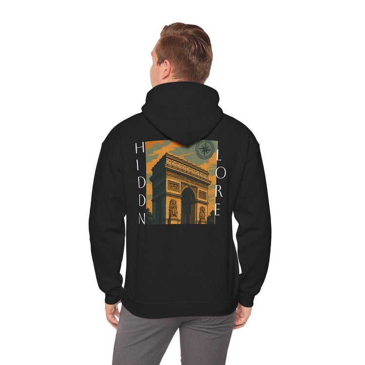 Artistic Hooded Sweatshirt, Cozy Unisex Hoodie, Perfect for Casual Wear, Travel - Inspired Apparel, Everyday Comfort - HIDDN LORE