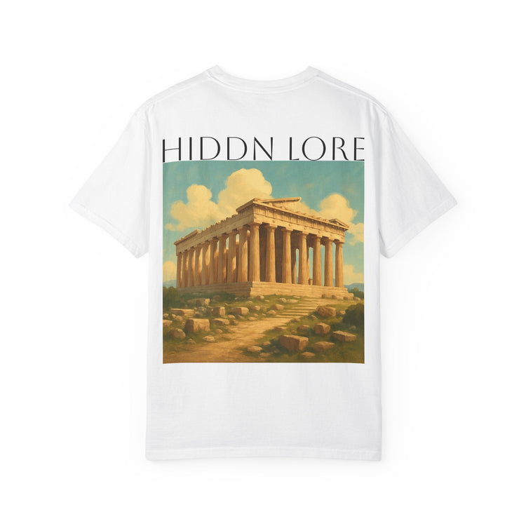 Hidden Lore Unisex Garment - Dyed T-Shirt, Artistic Tee, Vintage Style Shirt, Unique Graphic T-Shirt, Gift for Art Lovers, Casual Wear - HIDDN LORE