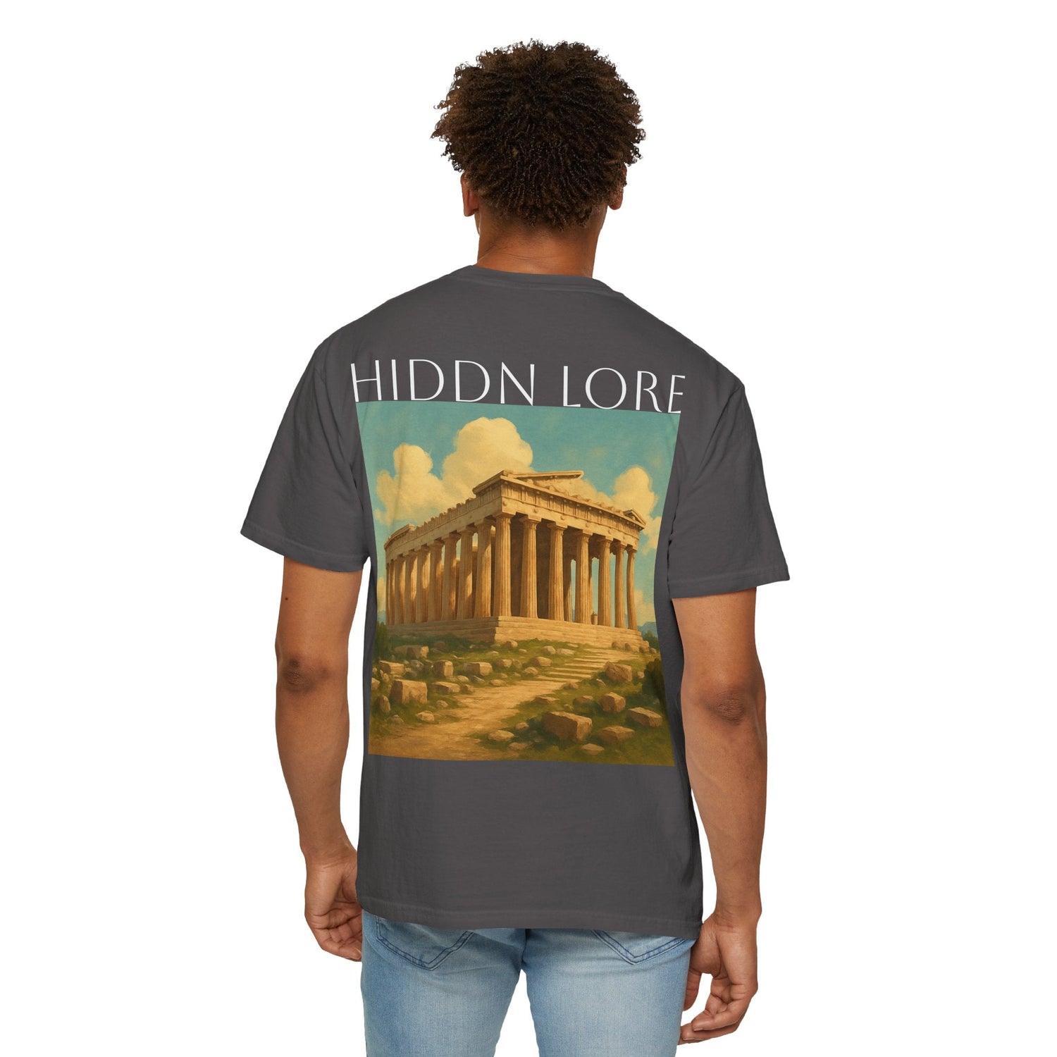 Hidden Lore Unisex Garment - Dyed T-Shirt, Artistic Tee, Vintage Style Shirt, Unique Graphic T-Shirt, Gift for Art Lovers, Casual Wear - HIDDN LORE