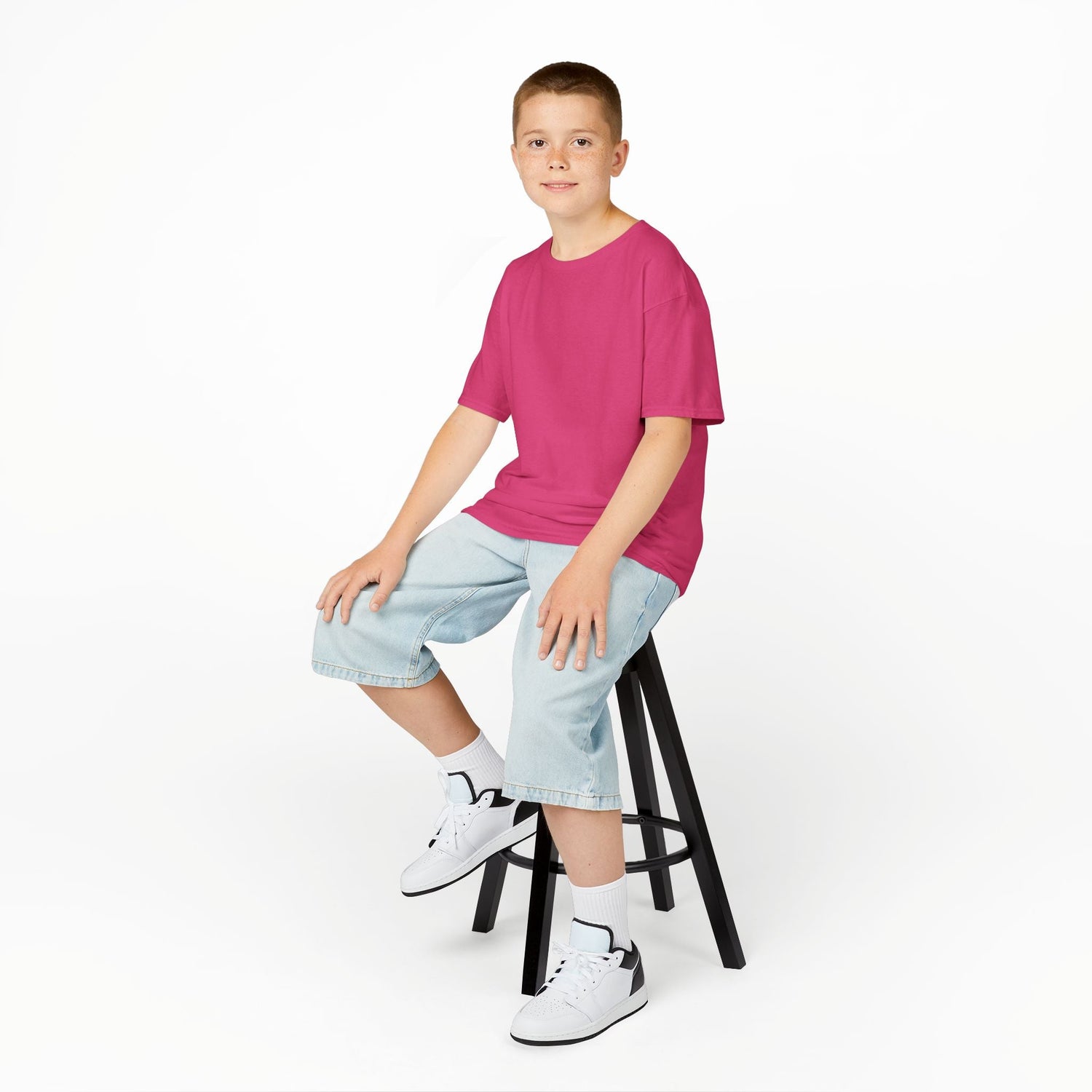 Kids Heavy Cotton Tee - Soft, Durable T-Shirt for Playtime, School, Birthdays, Summer, Graphic Tee, Comfortable Wear, Kid&