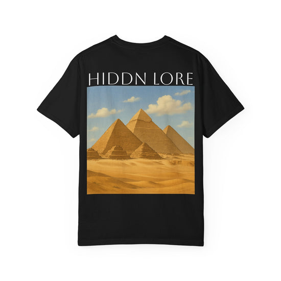 Mystical Pyramids Graphic Tee, Casual Unisex T-Shirt, Gift for Travelers, History Lover Apparel, Unique Fashion Statement, Comfortable [...] - HIDDN LORE